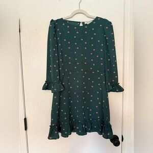 Forever 21 Teal Floral Dress